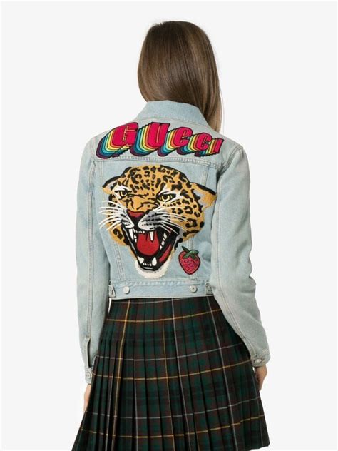 gucci jean jacket price|farfetch Gucci denim jacket.